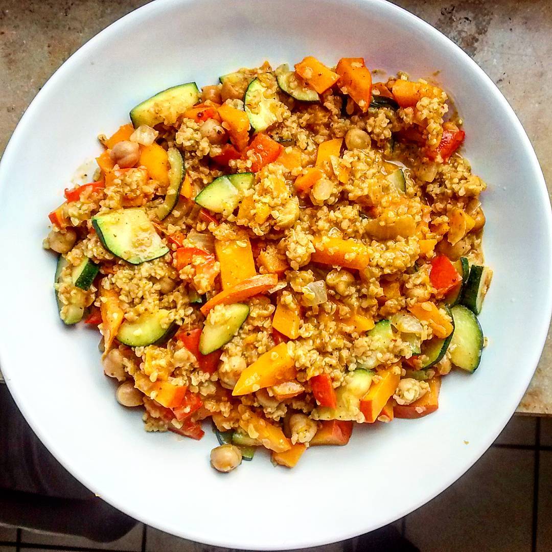 Bulgur-Gemüse-Curry mit Kürbis – #sieposteteinrezept