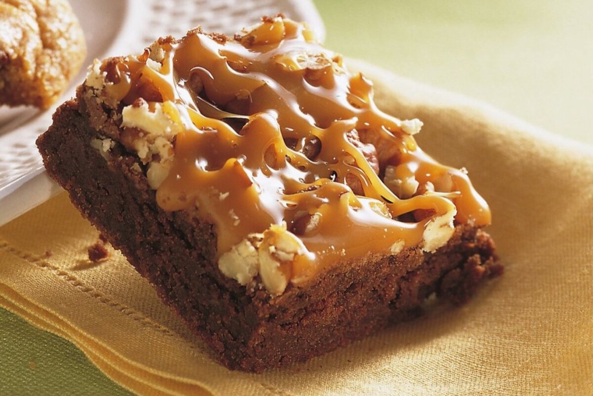 Brownies, Nüsse, Karamell 
