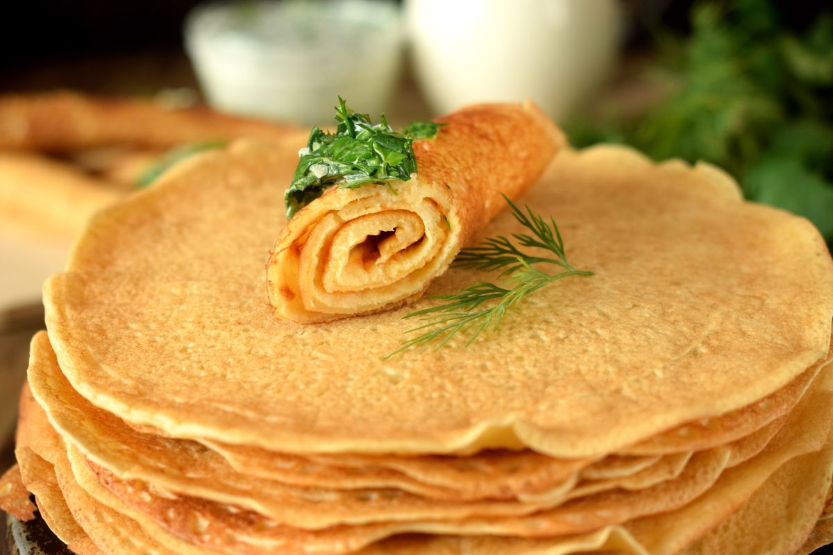 Pfannkuchen aus Dinkelmehl
