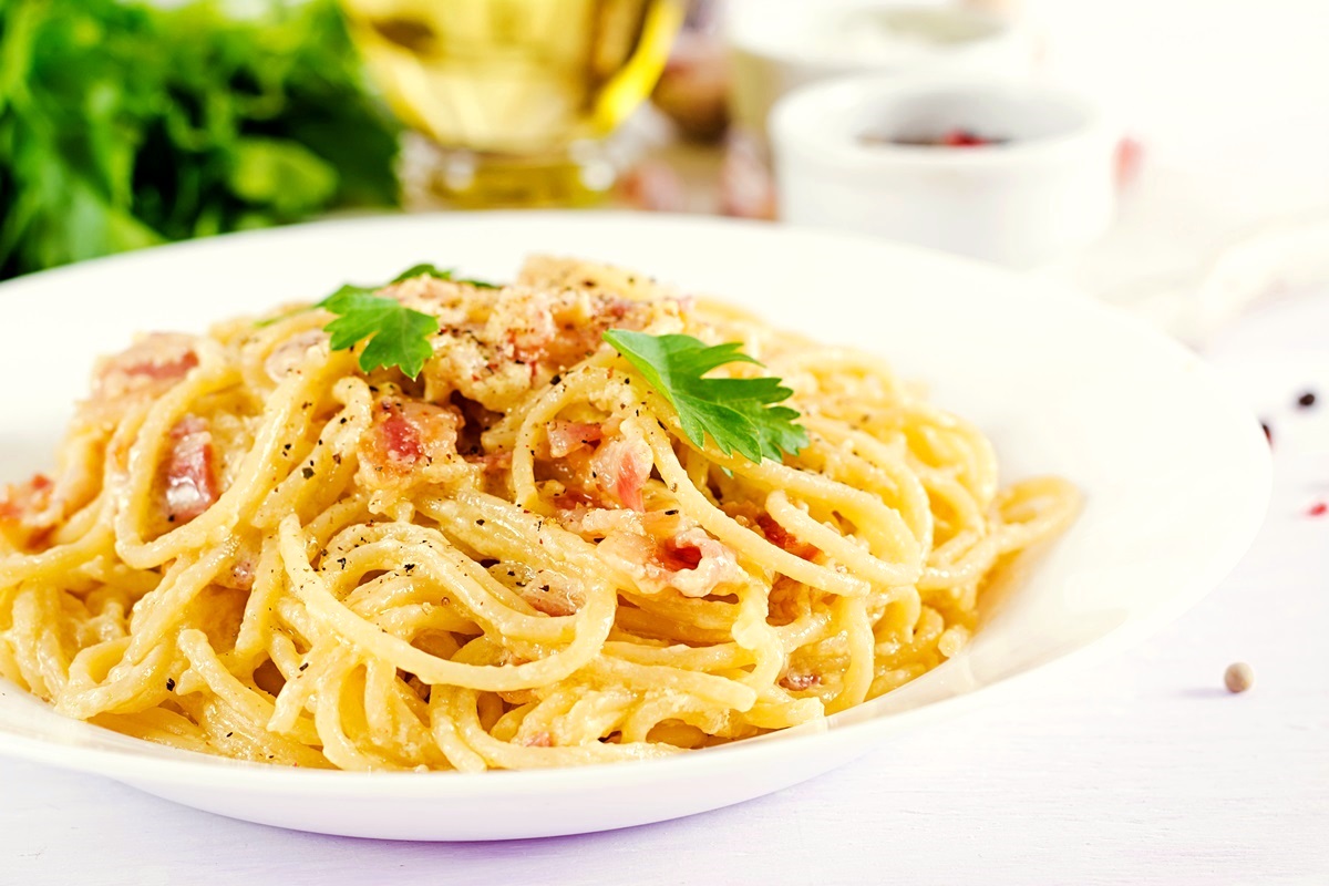Rezept für Carbonara-Sauce, schnell und einfach