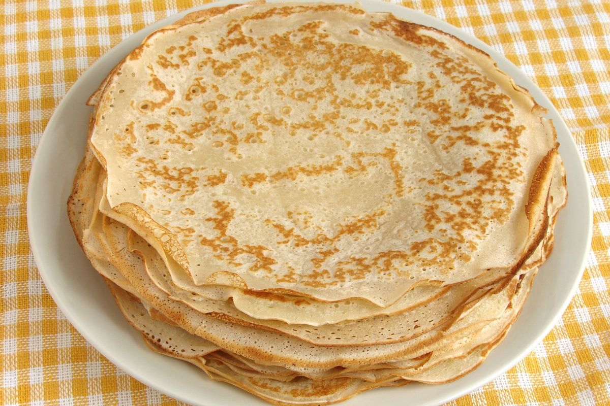 Pfannkuchen aus Dinkelmehl