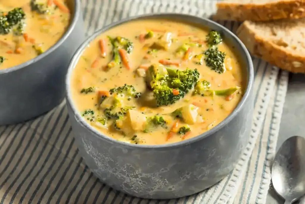 Das virale Rezept für Brokkoli-Cheddar-Suppe – ein Gericht, das reich an Ballaststoffen und Proteinen ist und sehr einfach zuzubereiten ist