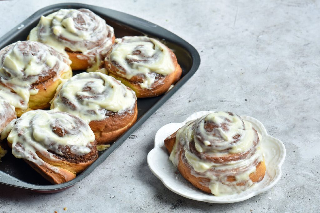 Zimtschnecken mit Zuckerguss