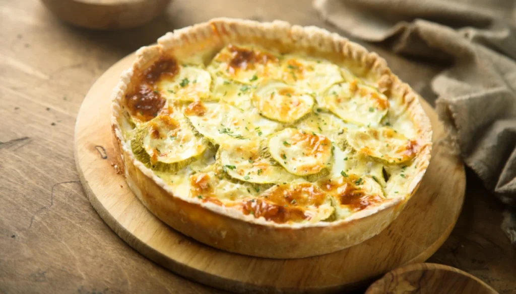 Zum Abendessen bereite ich einen Gemüsekuchen zu. Dies ist die letzte Gelegenheit, saisonales Gemüse zu verwenden