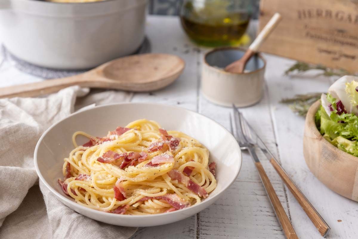 Rezept für Carbonara-Sauce, einfach und schnell
