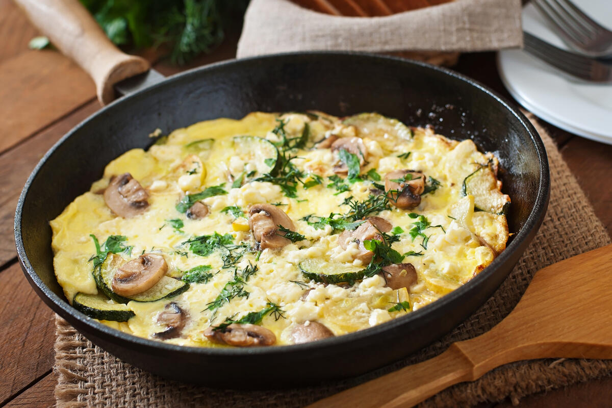 Rührei mit Pilzen, das beste Rezept in 10 Minuten