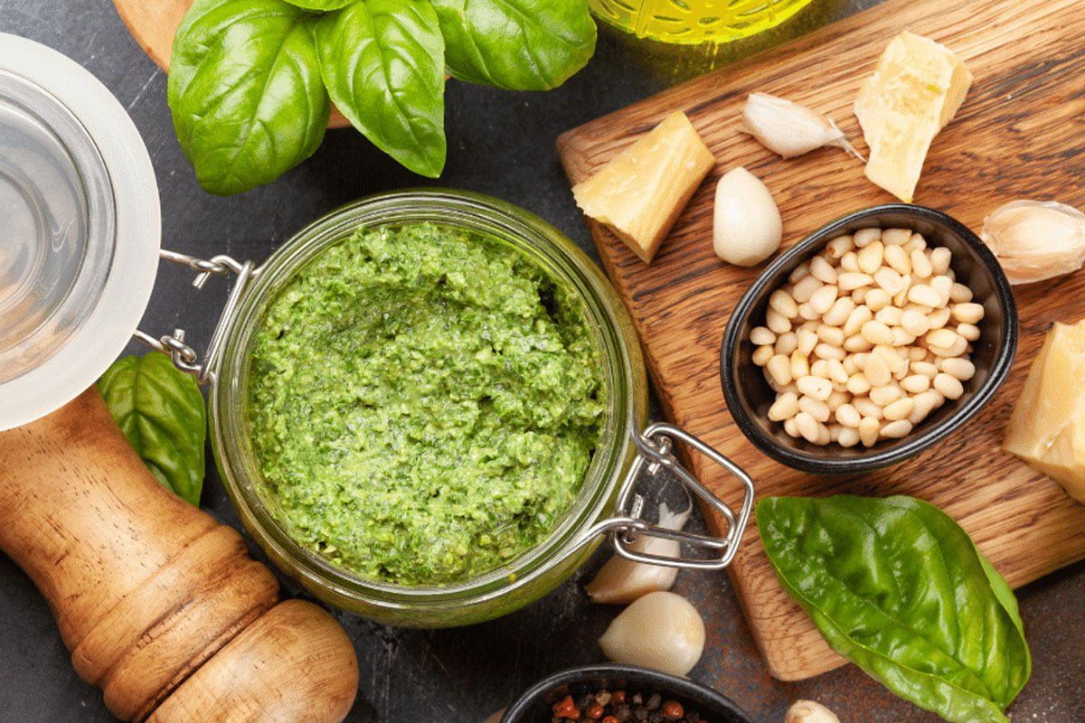 Pesto-Sauce: ein preiswertes Rezept