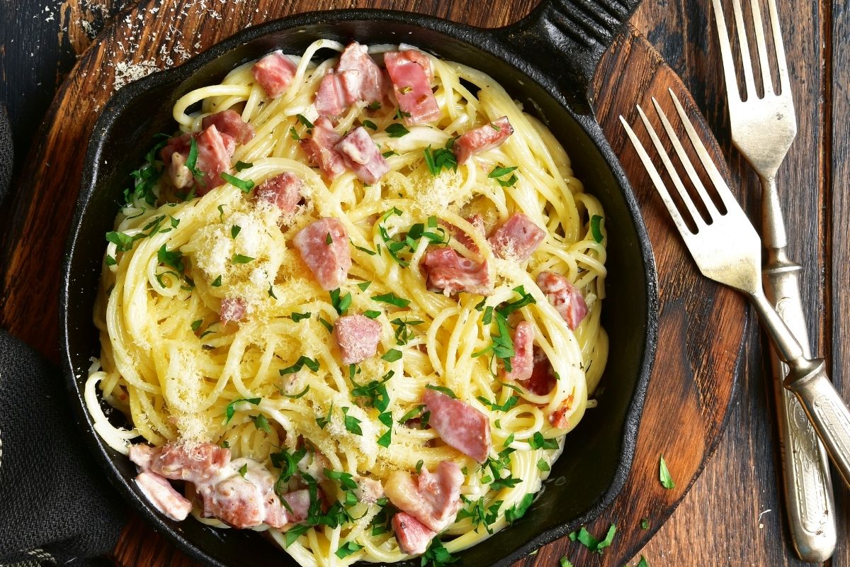 Rezept für Carbonara-Sauce, einfach und schnell