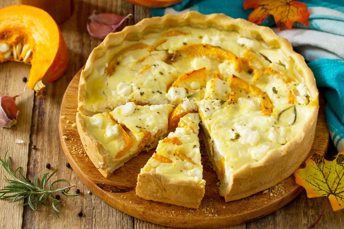 Salziger Kuchen mit Kürbis und Stracchino-Käse, meine Herbstsünde