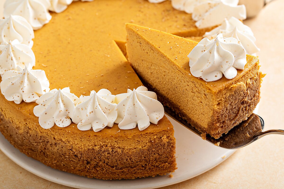 Cheesecake im Ofen backen? Ja, wenn er aus Kürbis ist: Sein Duft ist sogar auf dem Treppenabsatz zu riechen