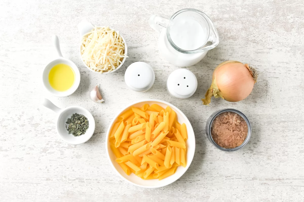 Cremige Pasta mit Thunfisch und Käse